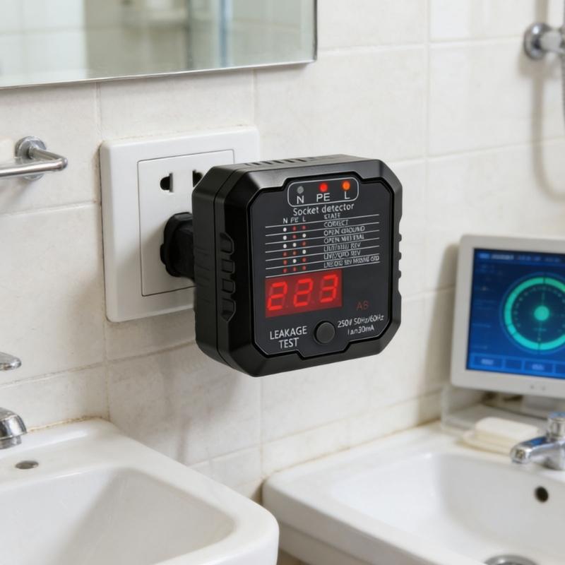 Plug Play LCD Цифровой Тестер-Детектор Розеток Инструмент Подходит Для Домашнего и Рабочего Применения С Быстрым Анализом Цепи