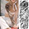 1 PC 480*170MM Full Arm Temporary Tattoo Sticker Sleeve Men Women Fashion Sexy Fake Tattoo Wolf  Lion Tiger Painting Tattoo Skull Angel Tattoo