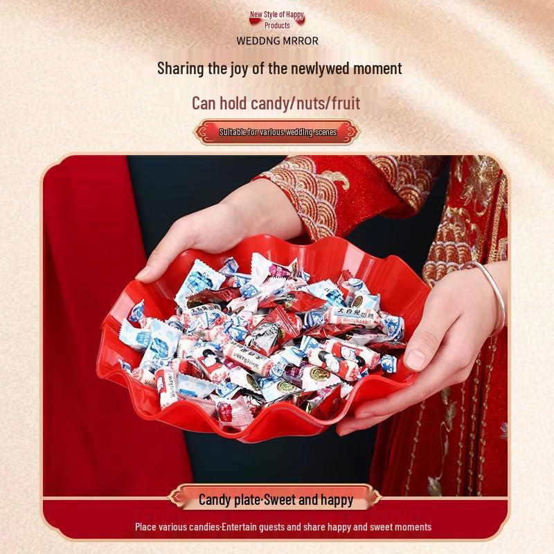Свадебная тарелка для фруктов и конфет для молодоженов: Обручальное украшение и декор для гостиной