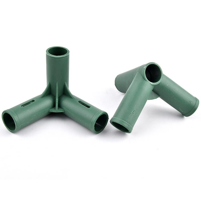 19mm Plastic Gardening Frame Edging Corner Connector Plant Flower Stand Joint DIY Garden Greenhouse Frame Support Rod Adapter
