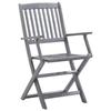 Maison Exclusive - Chaises pliantes 8 pièces avec coussins en bois d'acacia massif