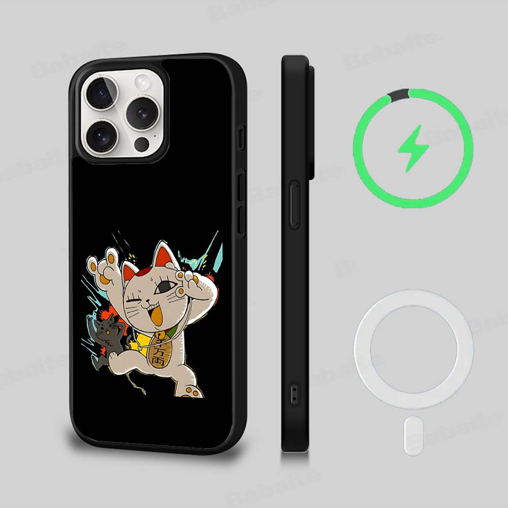 АНIME D-Dandadan T-turbo Baba Black Магнитный чехол для телефона с поддержкой MagSafe для iPhone 16 15 17 Pro Max 11 12 13 14 Plus