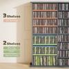 16 Compartment Media Shelf   Grey