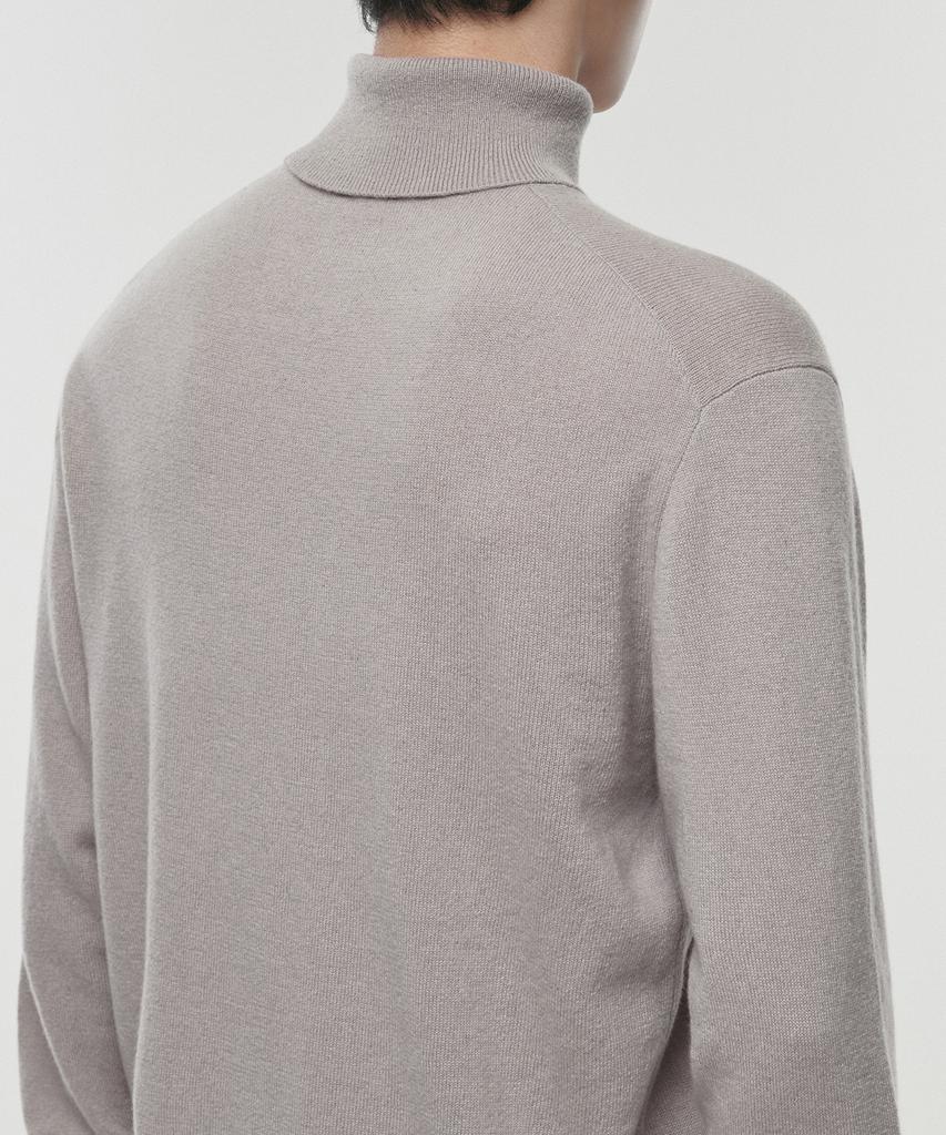 MUSINSA STANDARD [Premium] 100% Cashmere Turtleneck Knit [Mushroom]