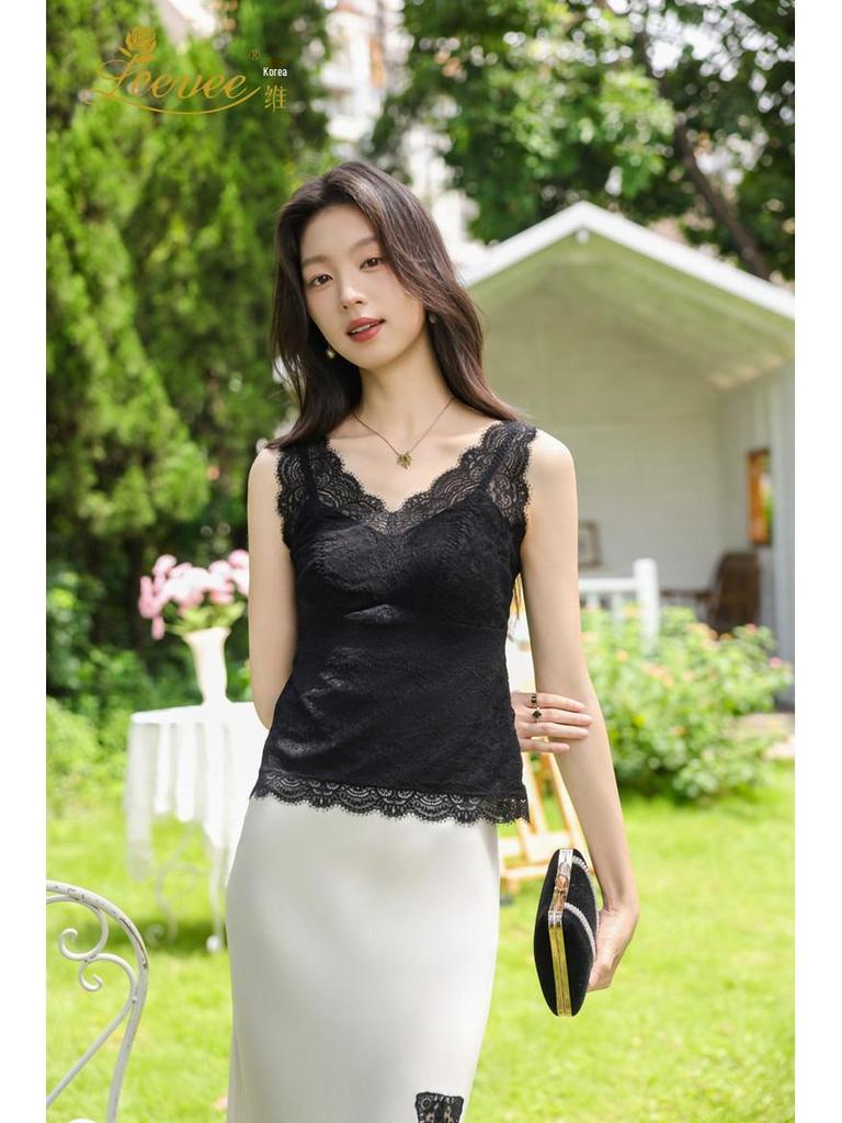 Кружевной бюстгальтер-майка Livi без косточек, питающий кожу, со съемными вкладышами - Универсальная майка 25031