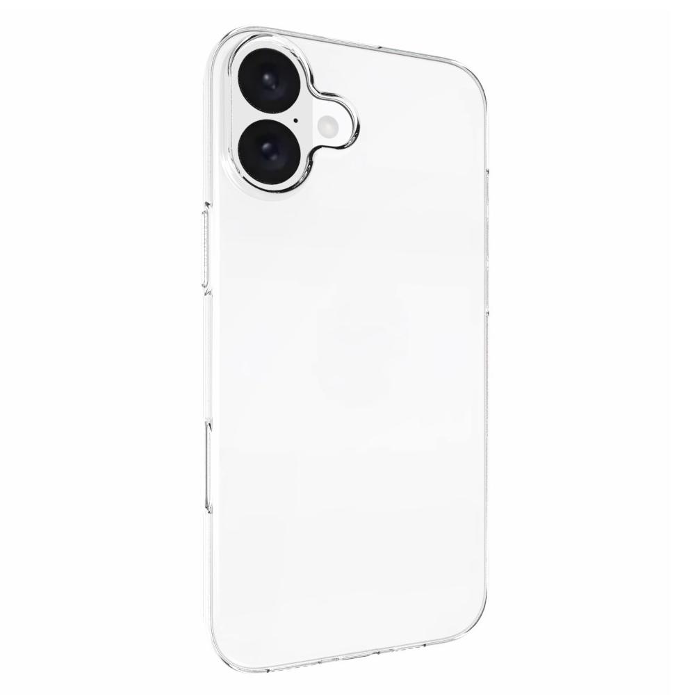 Чехол для телефона iPhone 16 Plus Нескользящий ТПУ Без водяных знаков Глянцевый Прозрачный чехол