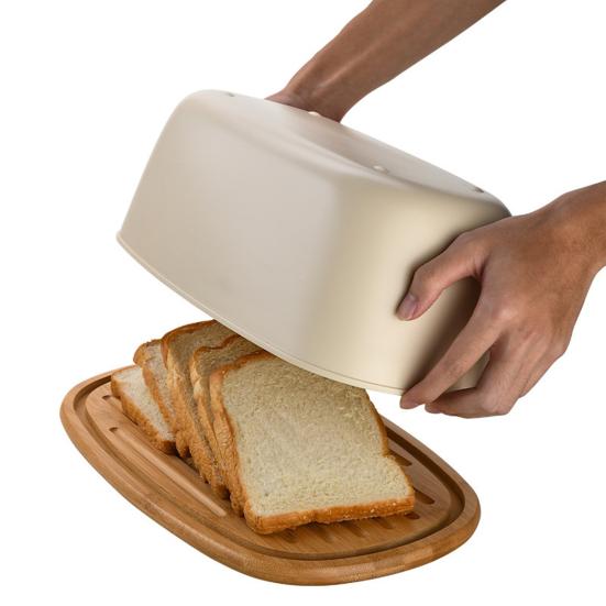 Коробка для хранения хлеба Прочная герметичная и стильная подставка для фруктов Прочная антидеформируемая коробка для хранения с длительным сроком службы