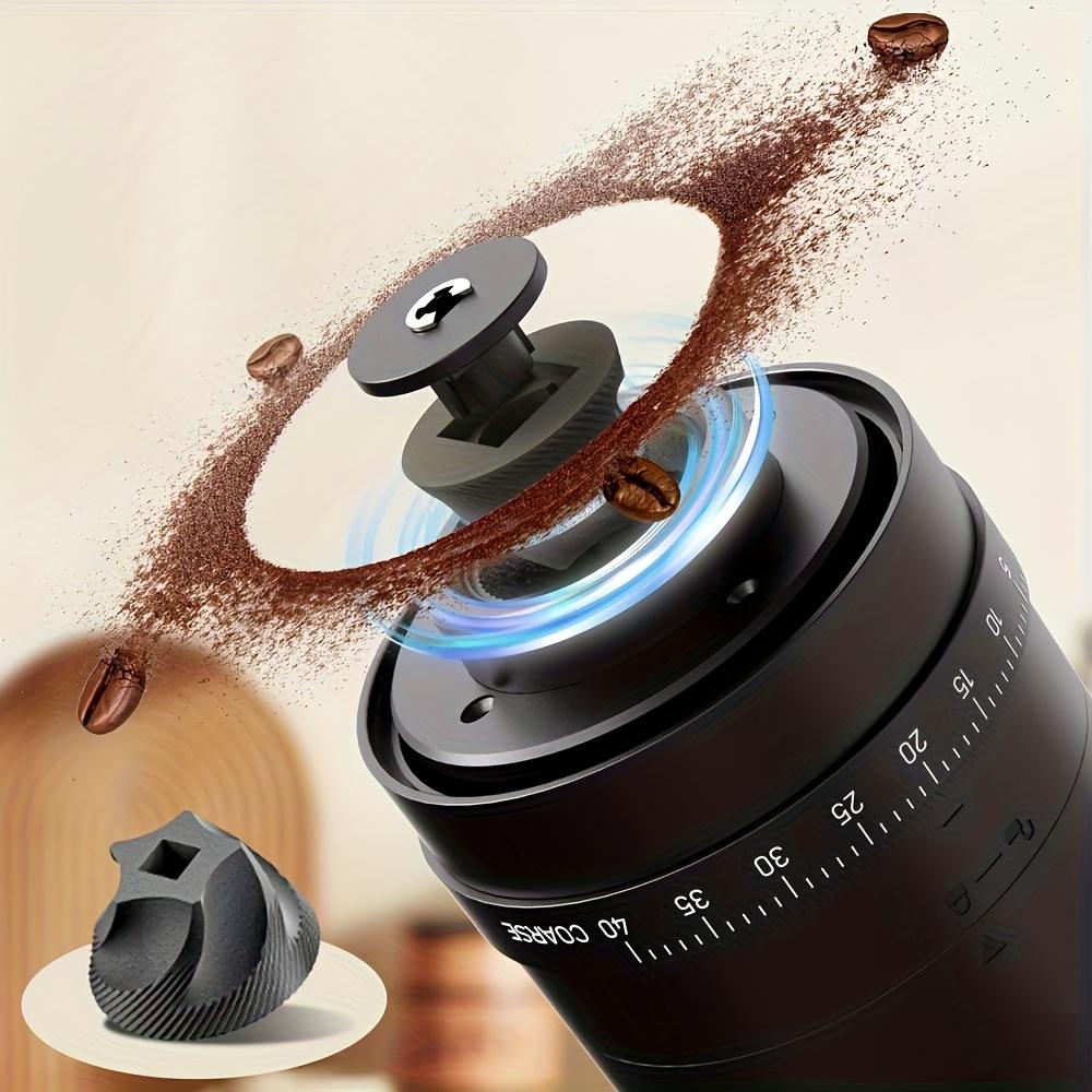 Electric Coffee Grinder Adjustable Settings Rechargeable Burr Grinder Portable Coffee Bean Grinder for Home Pour Over