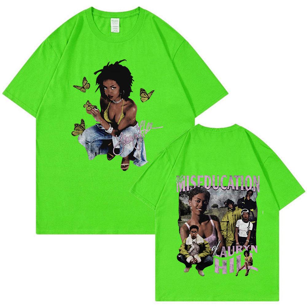 Lauryn Hill Music Album Graphic T-Shirt Men's Women's Vintage Casual Short Sleeve T Shirt Fashion Hip Hop T Shirts Streetwear
