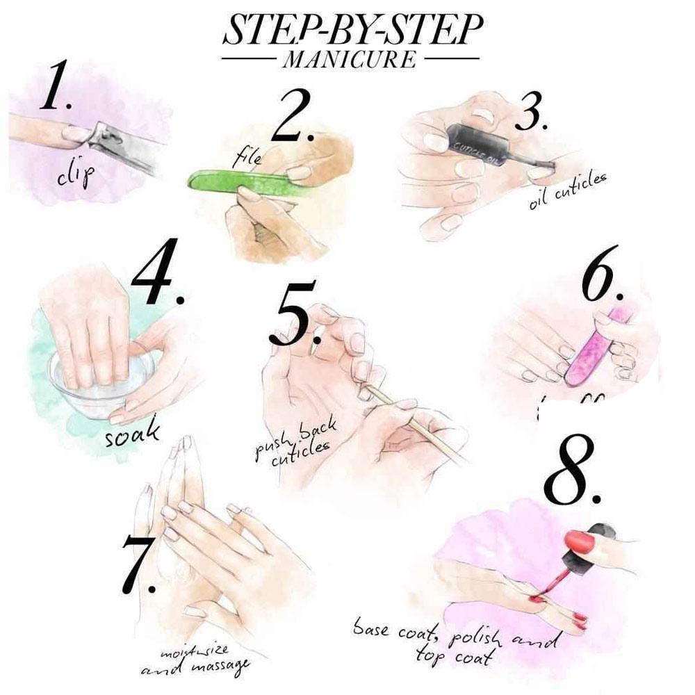 Набор из 5 пилок для шлифовки ногтей с зернистостью 100/180 для маникюра и педикюра