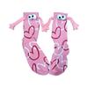 Valentine's Day Couple Heart-Shaped Magnet Socks With Hand-Holding  (Mid-Calf Socks)