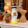 Creative Dessert Inspired Ornaments Halloween Cute Ghost Ornament Resin Figurines with Cake/Cookie Sweet Style Decorations Design for Desktop