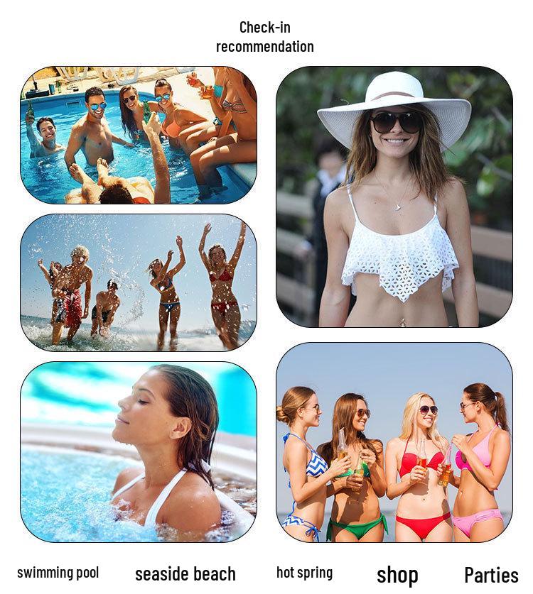 2025 European & American Ruffle Split Women's Bikini Swimsuit