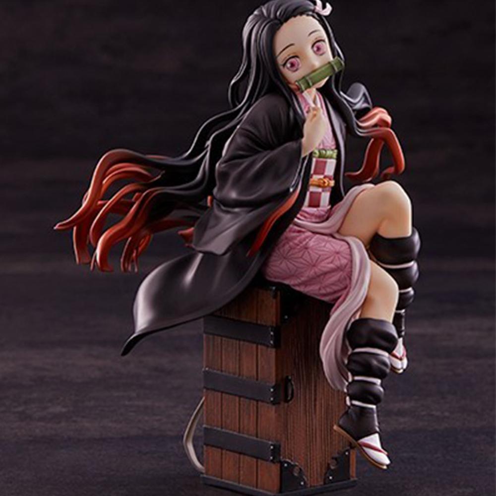 15см Камадо Незуко Клинок Рассекающий Демонов Kimetsu No Yaiba Фигурка Аниме Настольный Гольф Модель Игрушка Подарок Коллекция Украшения Произведение Искусства ПВХ