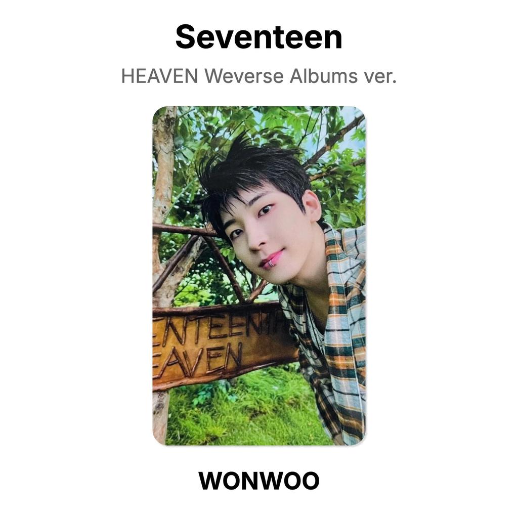 Seventeen HEAVEN Weverse Albums версия. Официальная фотокарта