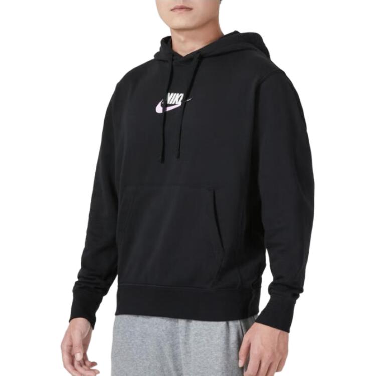 Nike Толстовки Мужские Черные С Капюшоном Умеренная Обычная FB7789-010
