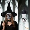 3 dona Yangi Halloween Jodugar Shlyapasi, Bosh Suyagi Yuz Maskasi, Sehrli Tayoq Kostyum Aksessuarlari To'plami, Karnaval Kostyumlar Partiyasi