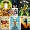 Classic Anime Avatar The Last Airbender Poster Retro White Paper Posters Wall Art Painting Home Decor Mural Living Room Decoration Aesthetic
