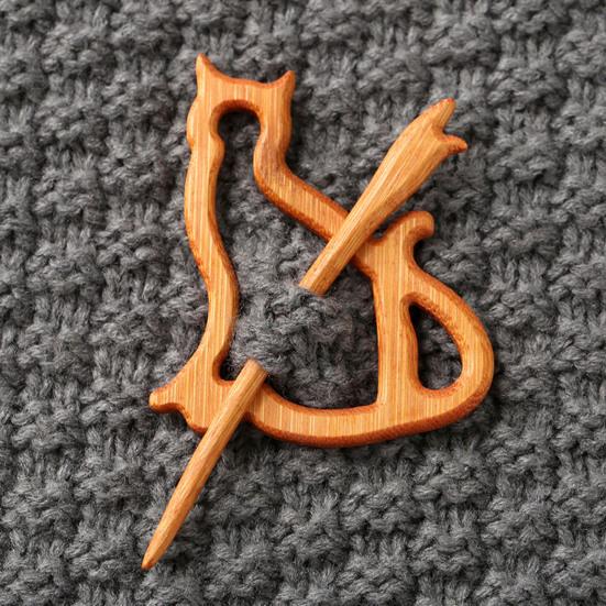 Деревянная брошь в виде животного Милая собака кошка булавка для свитера ручной работы птица кролик медведь черепаха брошь-булавка для свитеров шарфов шалей