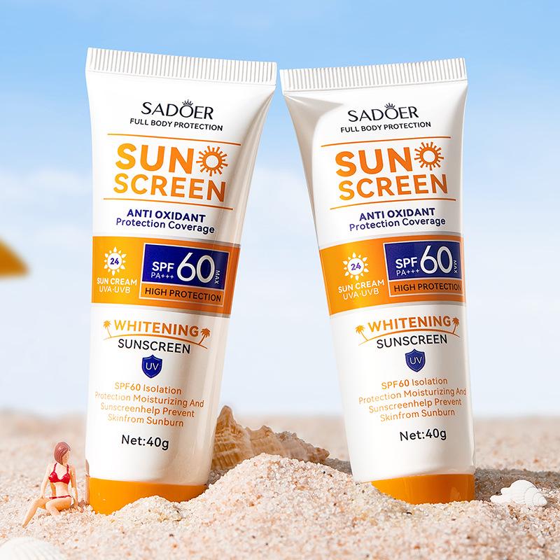 SPF60 + Солнцезащитный крем 40 г SADOER Isolation UV Protection Солнцезащитный крем