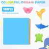 100Pcs Solid Color Square Origami Paper 20 Colors Handmade Scrapbooking Craft Decor Folding Paper