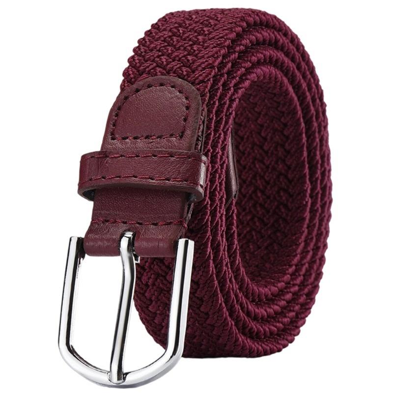 Эластичный плетеный нейлоновый ремень, регулируемый размер талии, удобный в носке, пояс-корсет, унисекс дизайн, поясной ремень, аксессуар для одежды