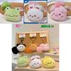 Adorable Plush Biu Biu Animal Head Keychain Creative Cartoon Keychain Gift