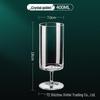 400ml straight stem crystal cocktail glass - set of 2