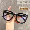 Anti Blue Light Presbyopia Glasses Retro Black Plain And Slimming Style Artistic And Unisex Presbyopia Glasses