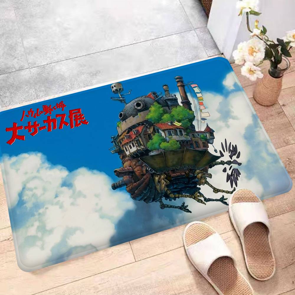 Японское Аниме Х-Ходячий М-Замок Коврик для ванной комнаты Стиль ИНС Мягкий коврик для пола в спальне Дом Прачечная Коврик Противоскользящий Приветственный коврик