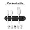 Силиконовый органайзер для USB-кабелей, намотка для зарядного кабеля USB, настольные зажимы для организации, держатель для кабелей для мыши, наушников, аксессуаров