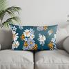 Декор для дома Красочная цветочная прямоугольная наволочка Подходит для дивана, спальни, автомобиля Наволочка Чехол для подушки Прямоугольная подушка для спины