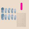 A401 Blue Ocean Legend Handmade False Nail Tips 10 Pieces Per Bag