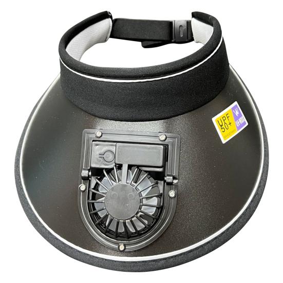 Шляпа с вентилятором, 3 скорости, регулируемый угол наклона вентилятора, уличная шляпа, перезаряжаемый маленький вентилятор, полый цилиндр с большими полями, анти-УФ-дорожная шляпа