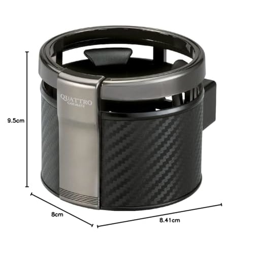 CARMATE Car Drink Holder Quattro Carbon Style Plated DZ265