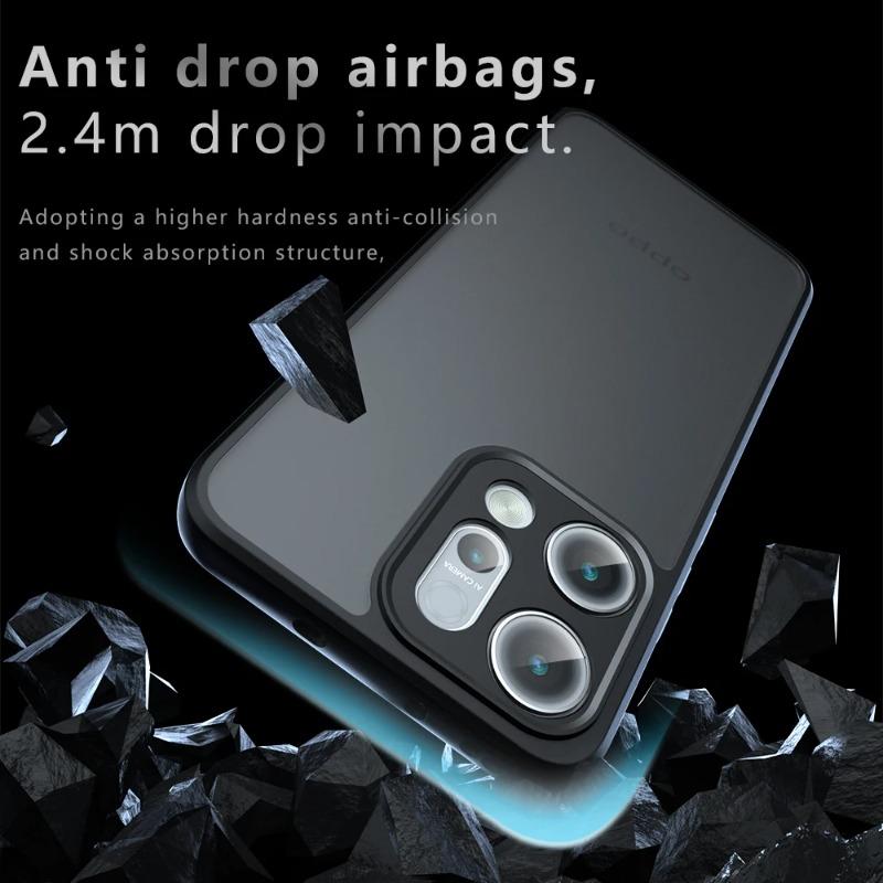 For OPPO Find X9 Matte Acrylic Bumper Case for OPPO Find X9 Pro X 9 Shockproof Transparent Hard PC+tpu Edge Back Cover