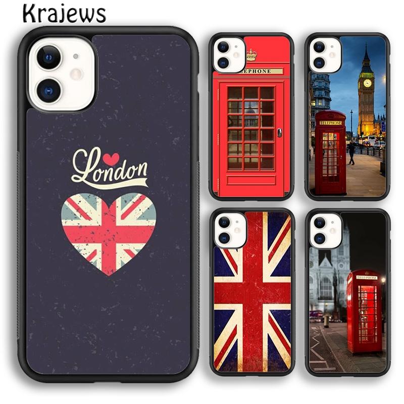 Телефонная будка Лондон Юнион Джек Для iPhone 17 Air 16 Чехол для телефона Cover 15 14 plus 11 12 13 pro max Fundas