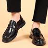 Fashion Spring Autumn Cow Leather Dress Shoes for Men Fashion Soft-soled Men's Wedding Shoes New Designer Casual Loafers Male