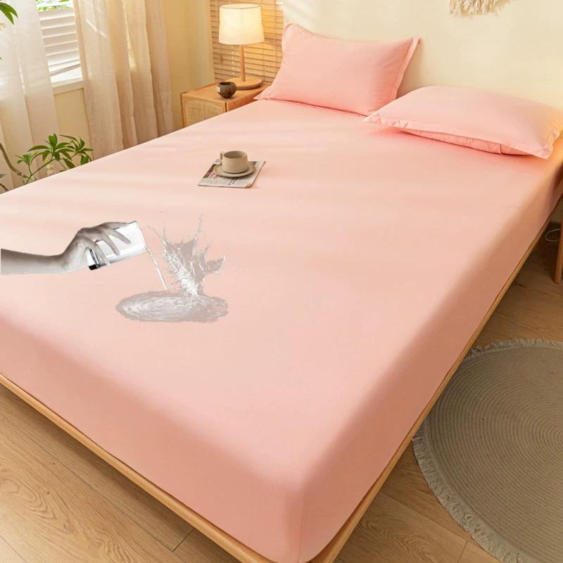 100% водонепроницаемый наматрасник, простыня с эластичной лентой, противоскользящий наматрасник для односпальной двуспальной кровати размера «queen-size»