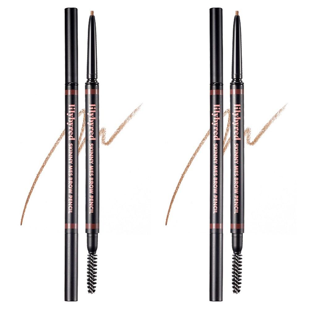 lilybyred Карандаш для бровей Skinny Scalp 0,06 г, 02 средне-коричневый, 2 шт.