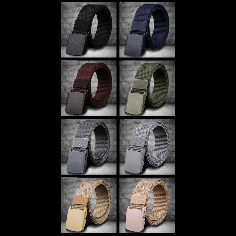 Мужской ремень Повседневный Легкий Дышащий Тактический Для улицы Автоматическая Пряжка Военная Подготовка Досмотр Безопасности Мужские Холщовые Ремни