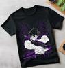 Solo Leveling T-Shirt Sung Jinwoo New Anime Manga Black Shirt Tee Gift