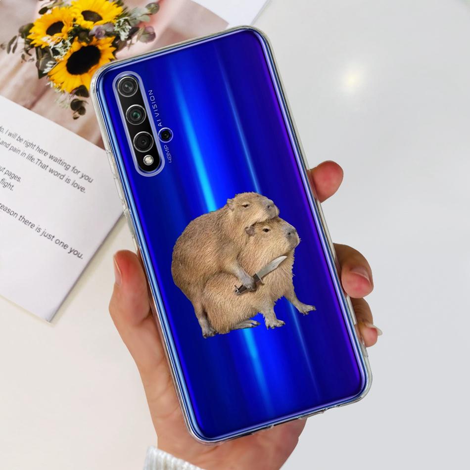 Чехол для телефона Huawei Nova 5T Nova5T YAL-L21 YAL-L61 YAL-L71 Элегантный принт Мягкий силикон Прозрачный ТПУ Тонкие чехлы