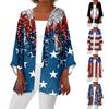 Women's Casual Fashion Printed Lightweight Mid-length Jacket Cardigan