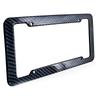 NEW Universal 31*16CM 1/2pcs License Plate Frame Carbon Pattern Plastic License Plate Frame Bracket with Standard Screw Kits License Plate Covers