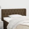 VidaXL Headboard with Ears Dark Brown 103x16x78-88 Cm Fabric3119097