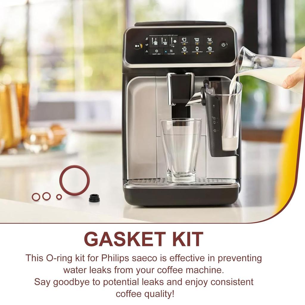 Seal O-Ring Maintenance Kit, Espresso Machine O-Ring Parts, Gasket Seal Set for The Water Tank, Brew Unit and Boiler Outlet Fit for Saeco Philips and