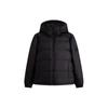 Patch Duck Down Hooded Jacket Unisex Outerwear Space-Black J324341-BEH