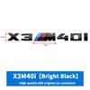 3D ABS M-Standard Sports Competition Emblem Rear Trunk Logo Sticker For BMW M1   X2 X3M X4M X5M X6M X7M Auto Modification  Badge CJ7
