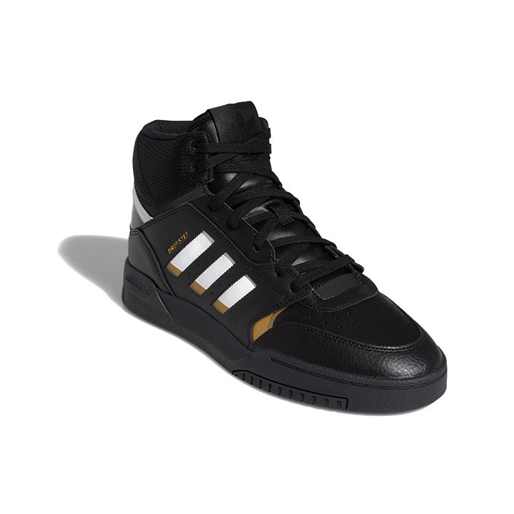 adidas Оригинальные кеды Originals Drop Step, нескользящие, прочные, легкие, с высоким верхом, унисекс, для скейтбординга, черно-желто-белые, EE5927